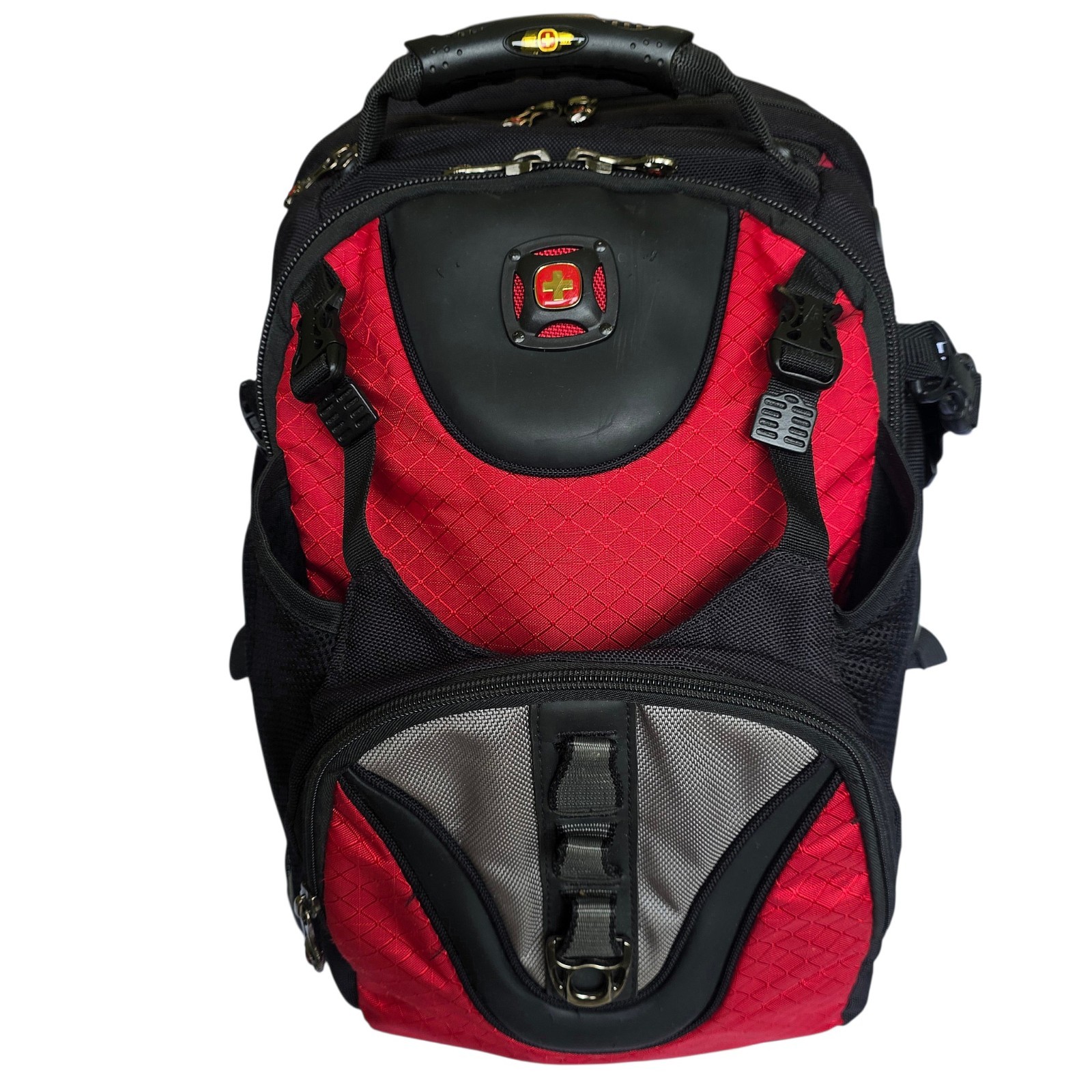Wenger Maxxum 16 Laptop Backpack Black Red SwissGear Travel Business Computer