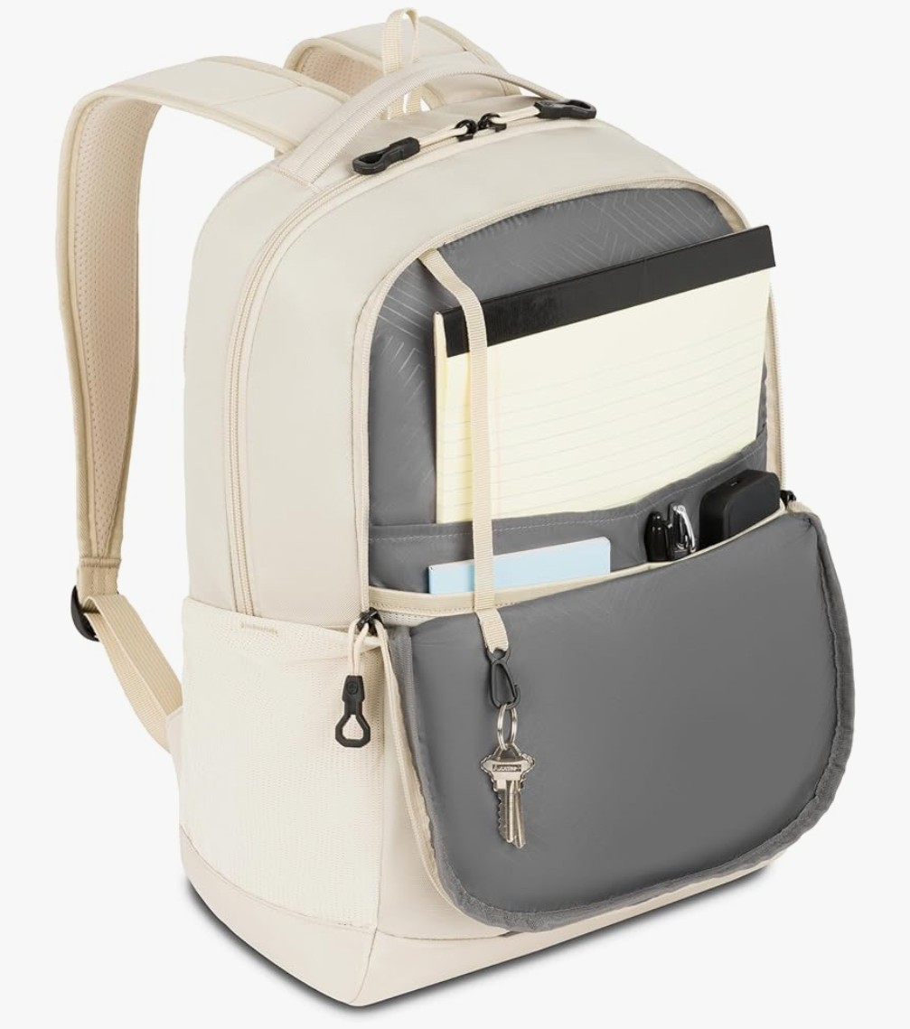 SwissGear Orientation 16″ Laptop Backpack Sandshell 17″x12″x7″ – Beige