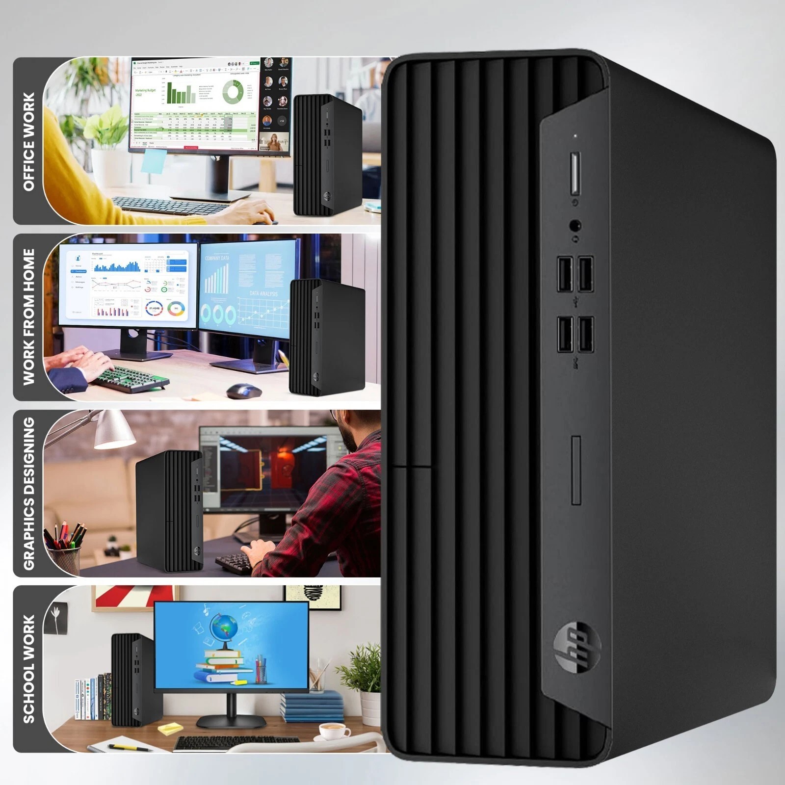 HP 400 G7 Desktop PC Intel i5-10TH 32GB RAM 1TB SSD Built-in WiFi Windows 11 Pro
