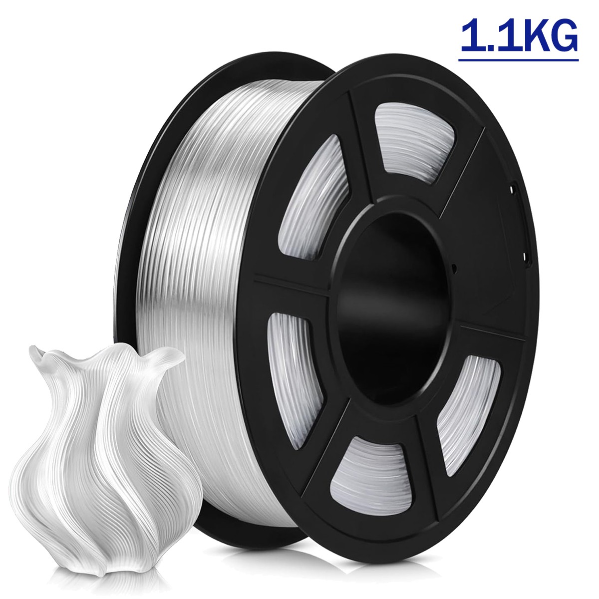 JAYO 10KG 1.75mm PETG Filament 3D Printer Consumables High Toughness Black