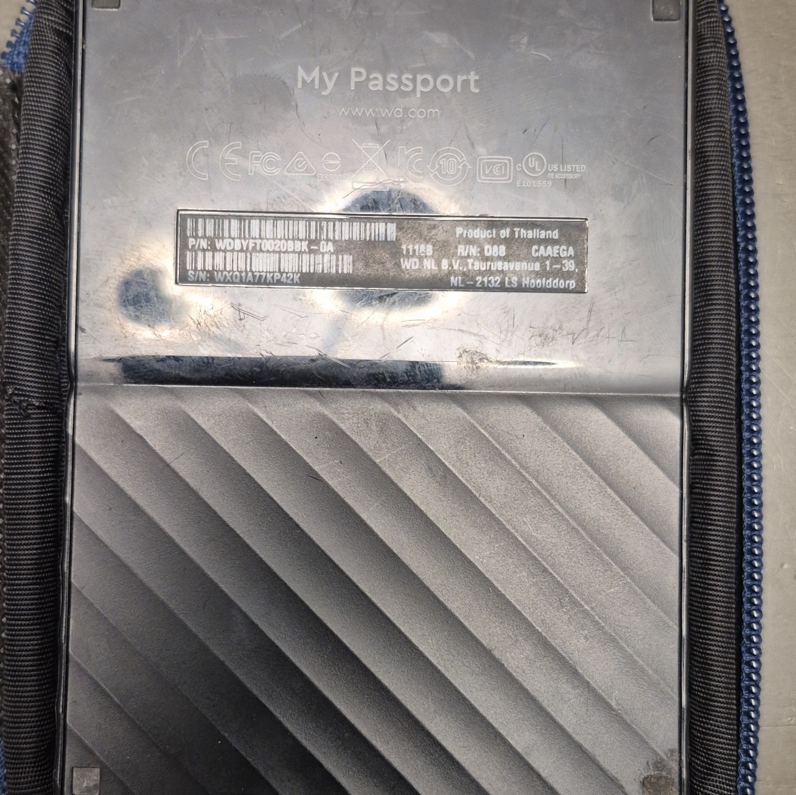 Western Digital WD My Passport 2TB Portable External HDD USB Hard Drive, Black