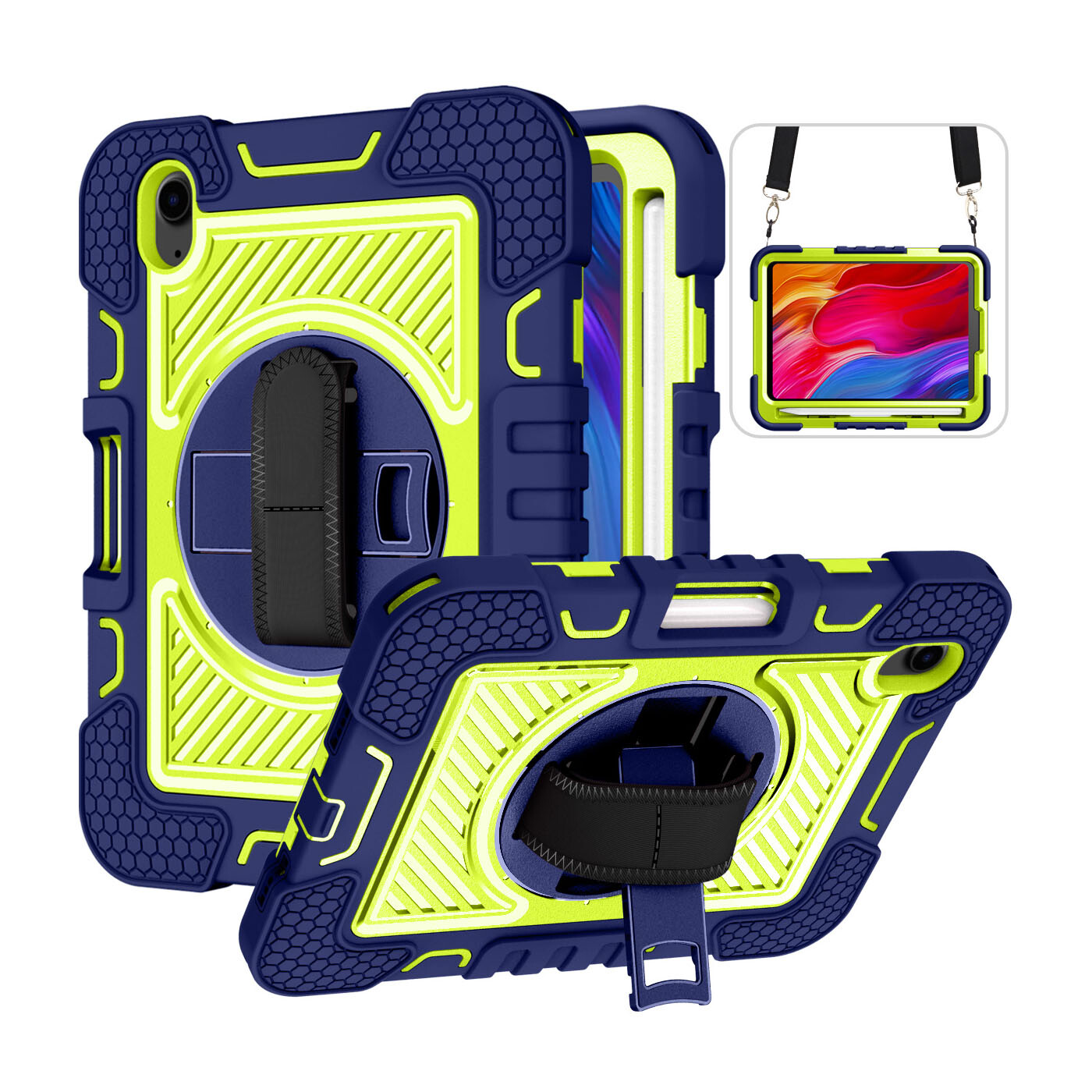 For iPad 9th 8th 7th 6th 5th Generation Heavy Duty Stand Shockproof Case Cover