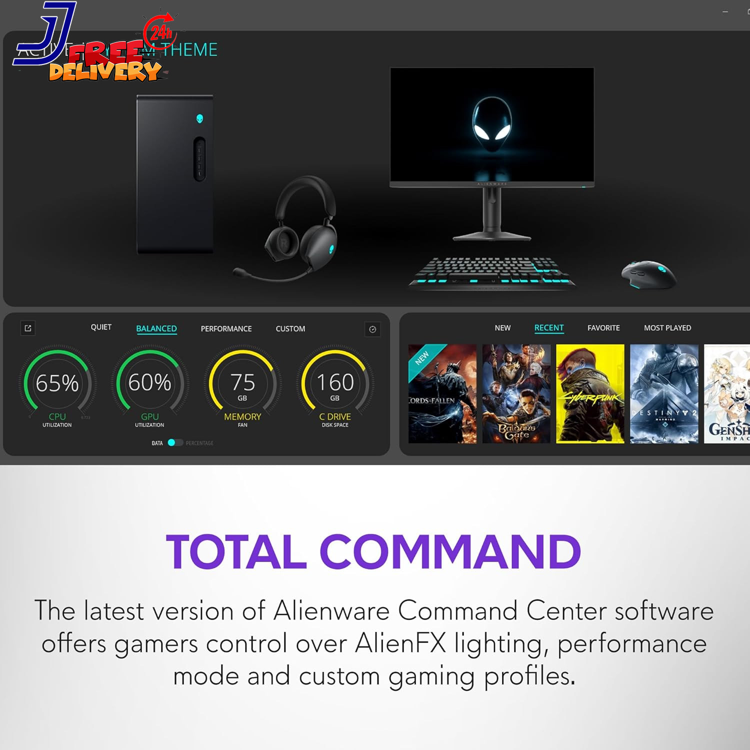 Aurora Gaming Desktop ACT1250 Intel Core Ultra 7 265F 32GB DDR5 RAM 1TB SSD NVID