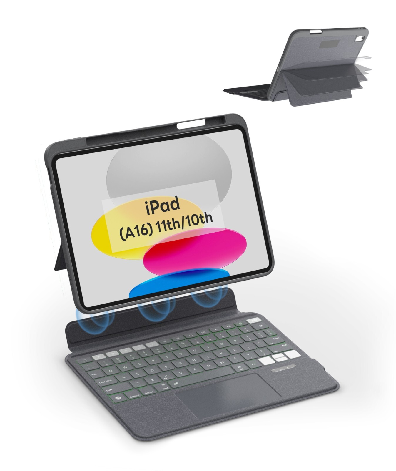 EIP Magnetix Keyboard Case for iPad (A16) 11th/10th Generation (2025/2022)