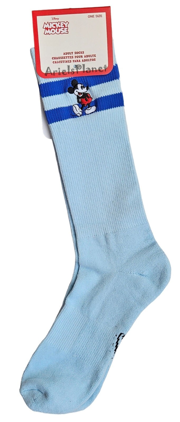 2024 Disney Parks Mickey Mouse Classic Signature Pair of Adult Socks One Size