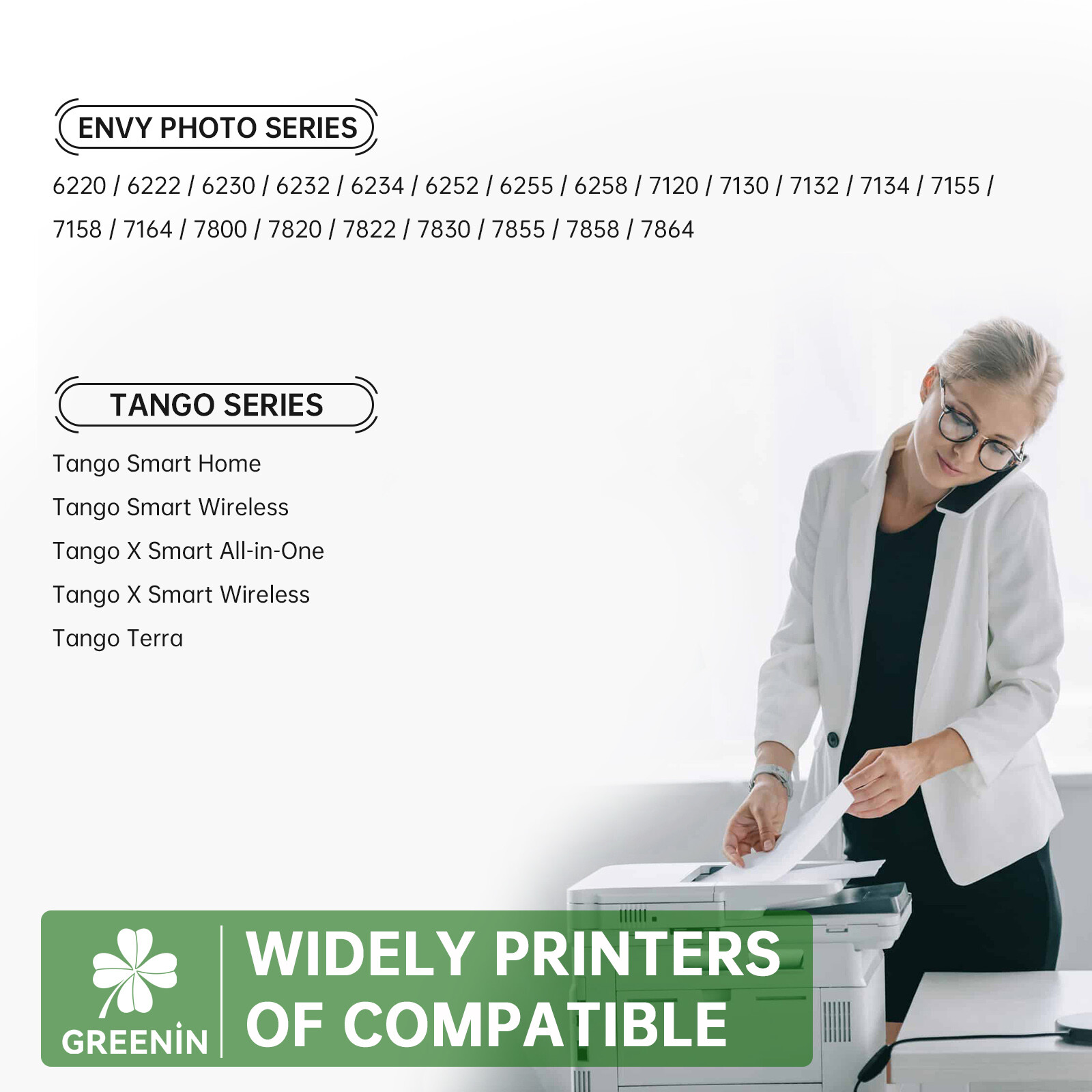 64 XL 64XL Black Color Ink Cartridges for HP Envy 7830 6200 7155 7158 7855 7858