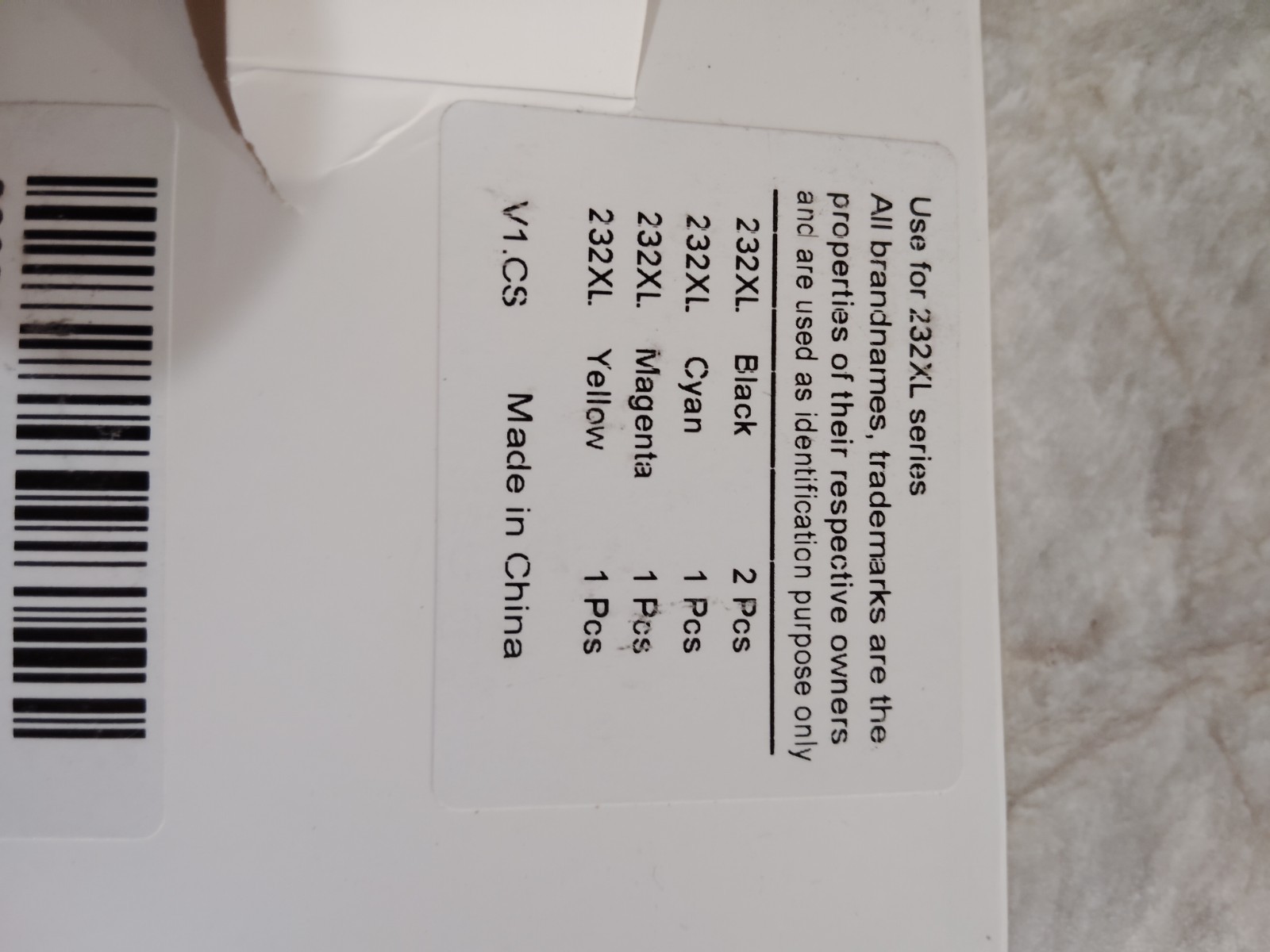 5 Pack 232XL T232XL Ink Cartridges for Epson 232 WF-2930 WF-2950 XP-4205 XP-4200