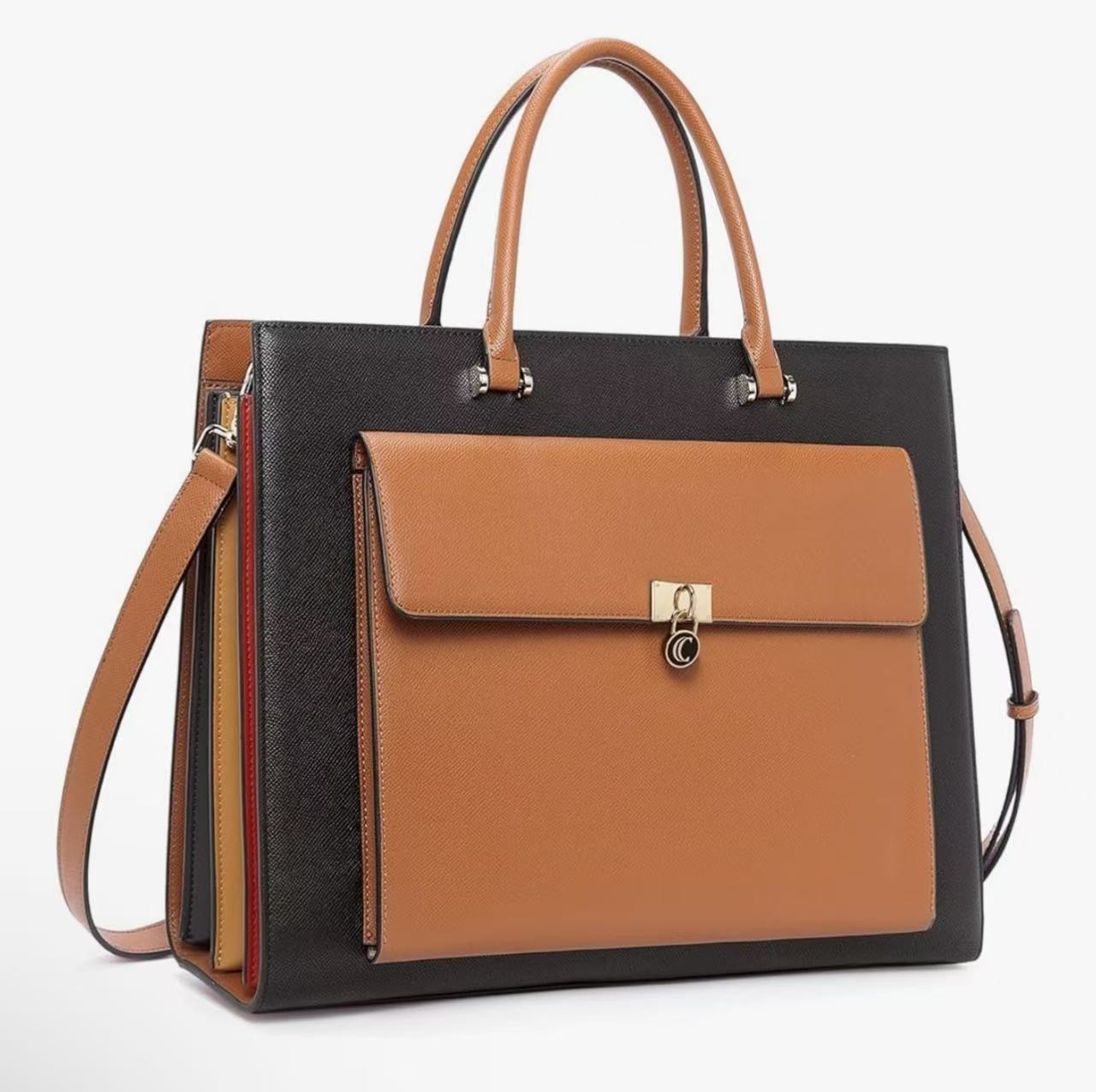 CLUCI Laptop Bag Briefcase Shoulder Bag for Women