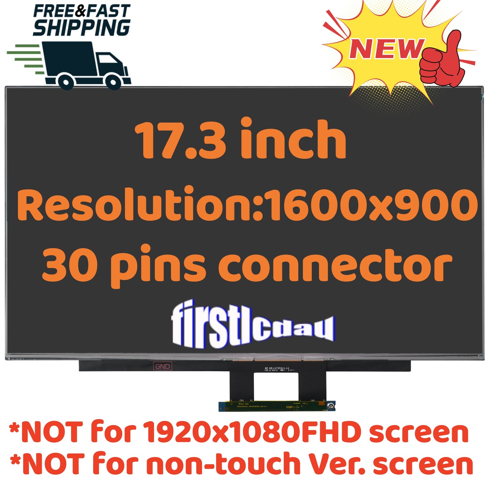 Genuine HP 17-CN 17-CP 17.3″ HD Display Touch LCD Screen M50441-001 N39382-001