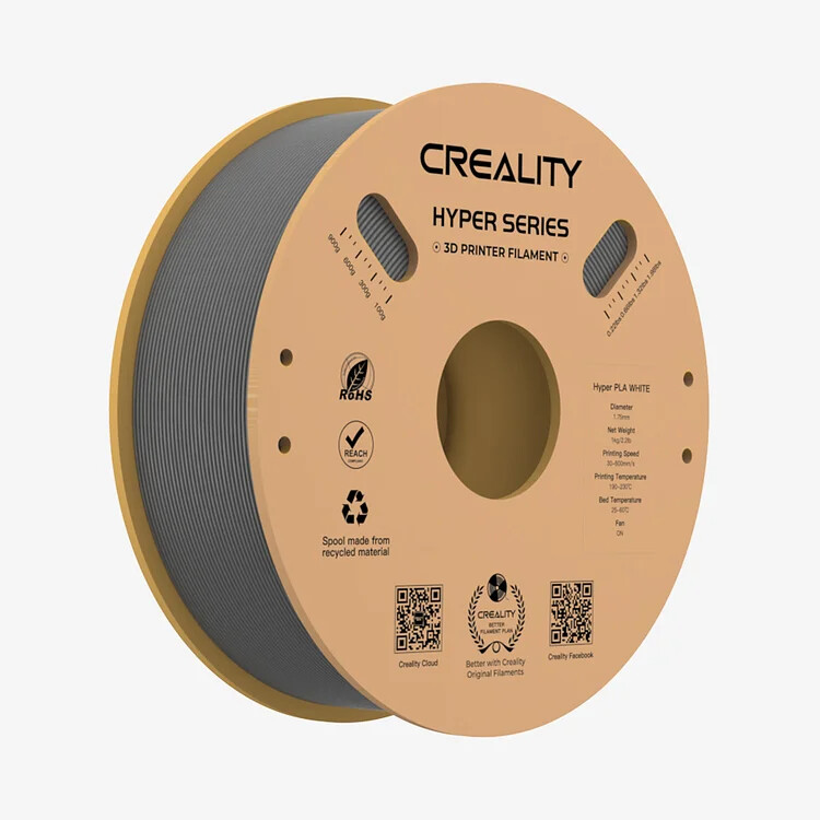 Creality Printer Filament 1kg/2.2lb Spool 1.75mm Hyper PLA AU Stock