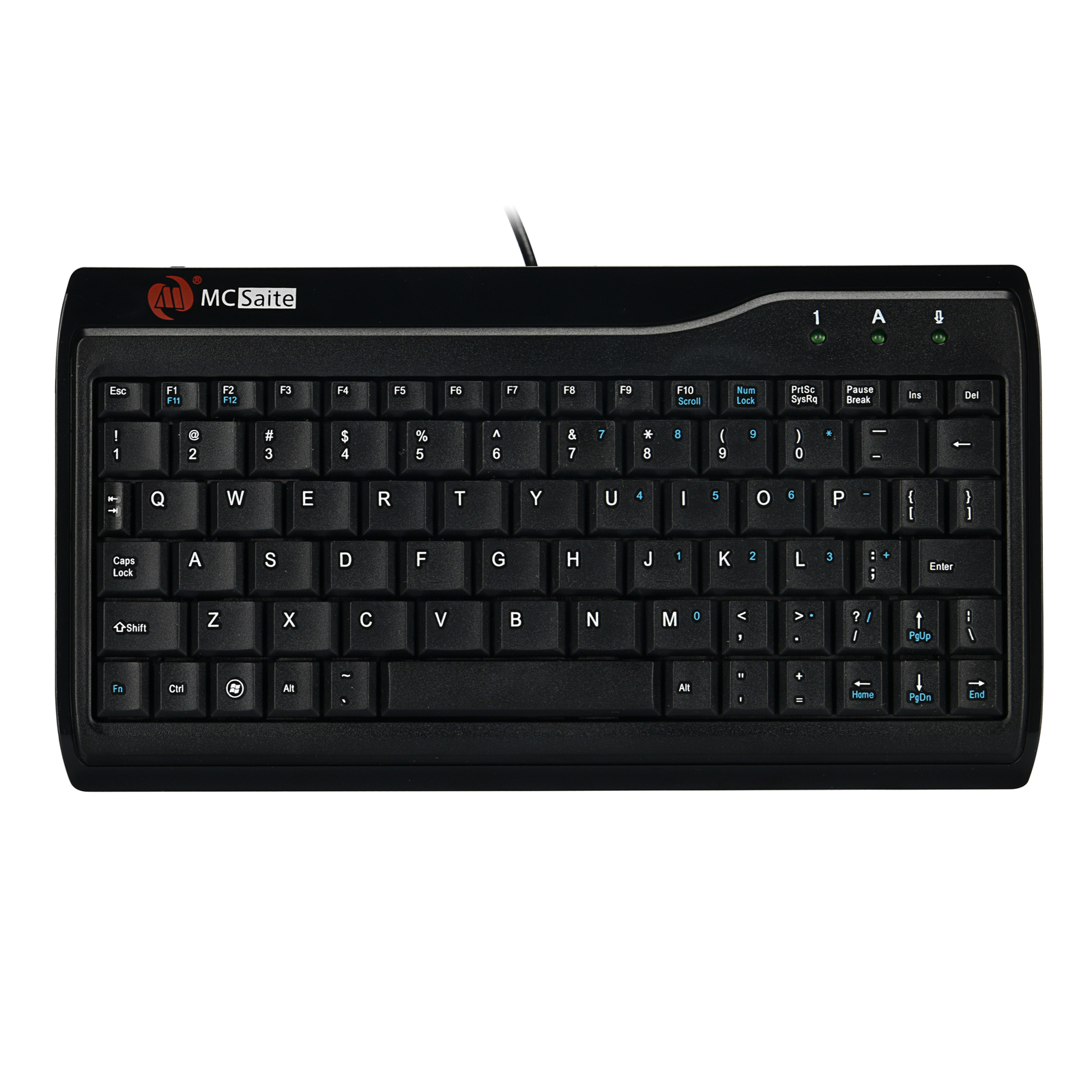 MC-8017 Wired 78 Keys USB Wired Mini Multimedia Keyboard for Laptops PC Computer