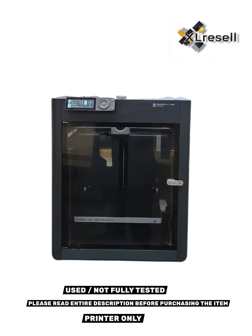 Bambu Lab – P1S 3D Printer – Black Model: P1S / USED / UNTESTED/ PRINTER ONLY