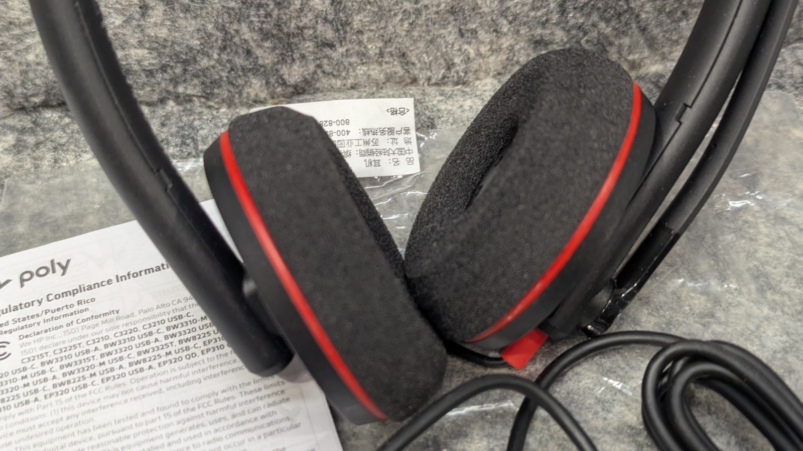 🔥NEW/OPEN🔥 Plantronics Blackwire 3220 USB Over-the-Ear Wired Headset Black