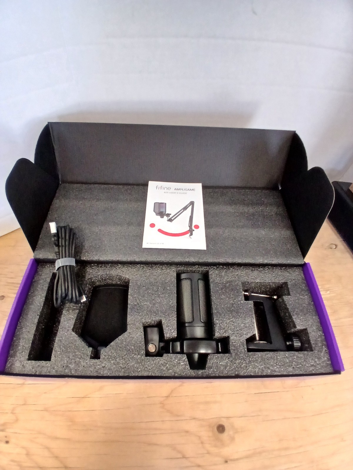 Fifine Ampligame A6T Gaming Microphone Kit With RGB Lighting Effect TESTED-WORKS