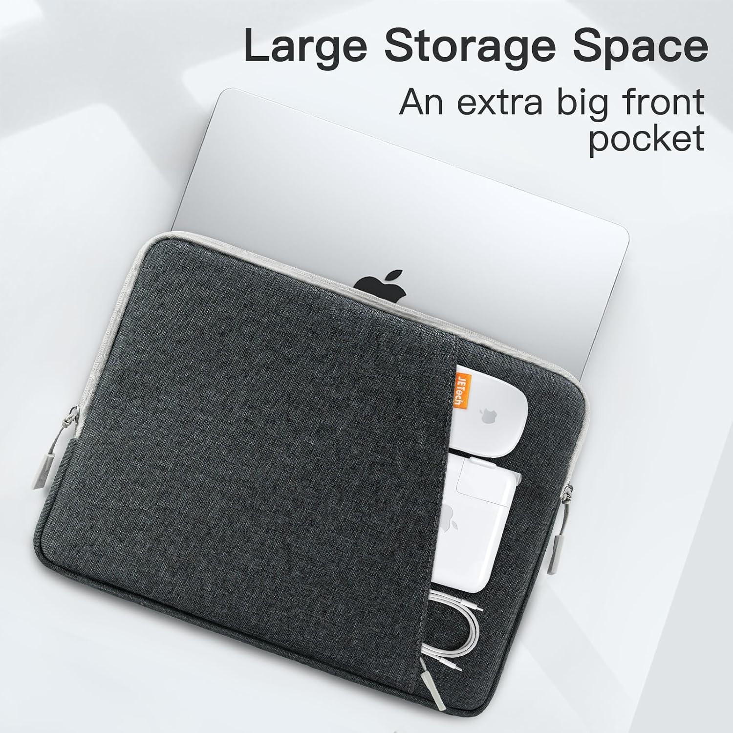 Sleeve for 15-16 Inch Devices, Dark Grey | Water-Resistant, Shock-Absorbing Padd