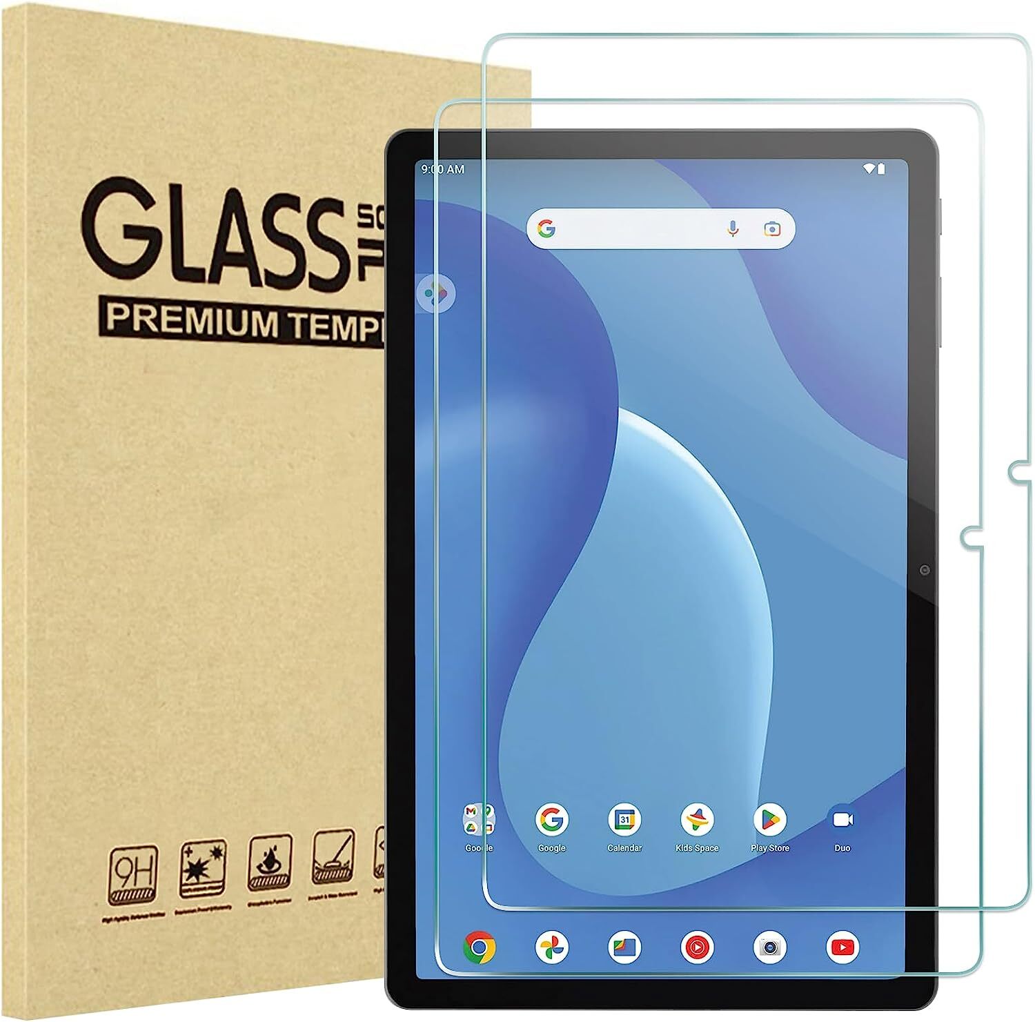 2 PACK Tempered Glass Screen Protector For Onn 7″ 8″ 10.1″ 10.4″ 11″ Pro Tablet