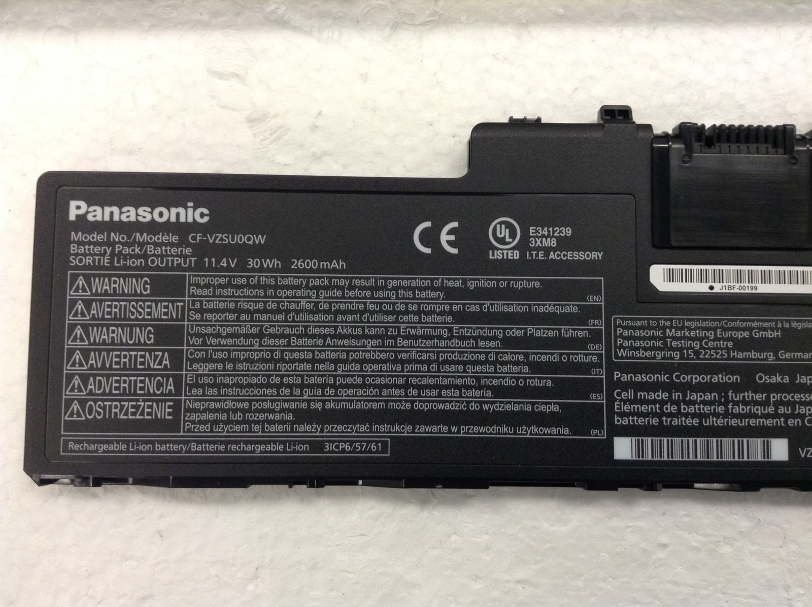 Panasonic Toughbook CF-20 M5-6Y57 1.10Ghz 10″ Touchscreen Laptop 8GB,128 SSD,16K