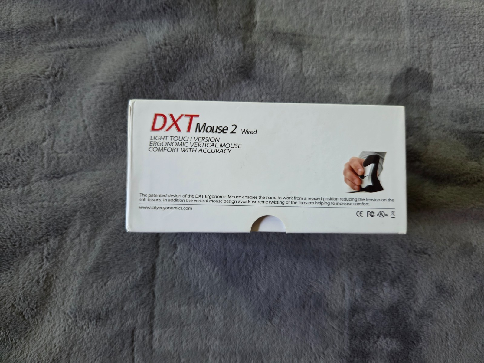 DXT Mouse 2 Wired Light Touch Ergonomic Vertical USB Mouse Kinesis City Ergonomi