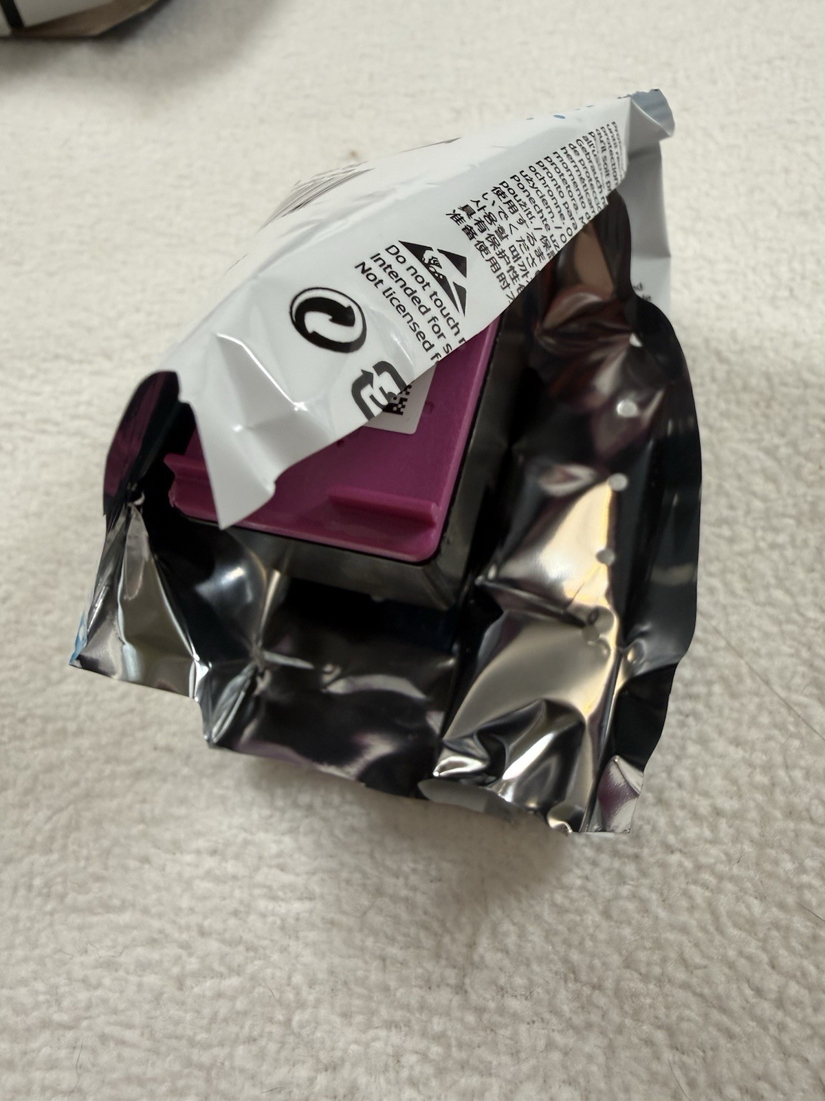 HP 62 Tri Color Ink Lot Of 2 Exp 1/25 Open Package NO BLACK Sealed Ink Wells