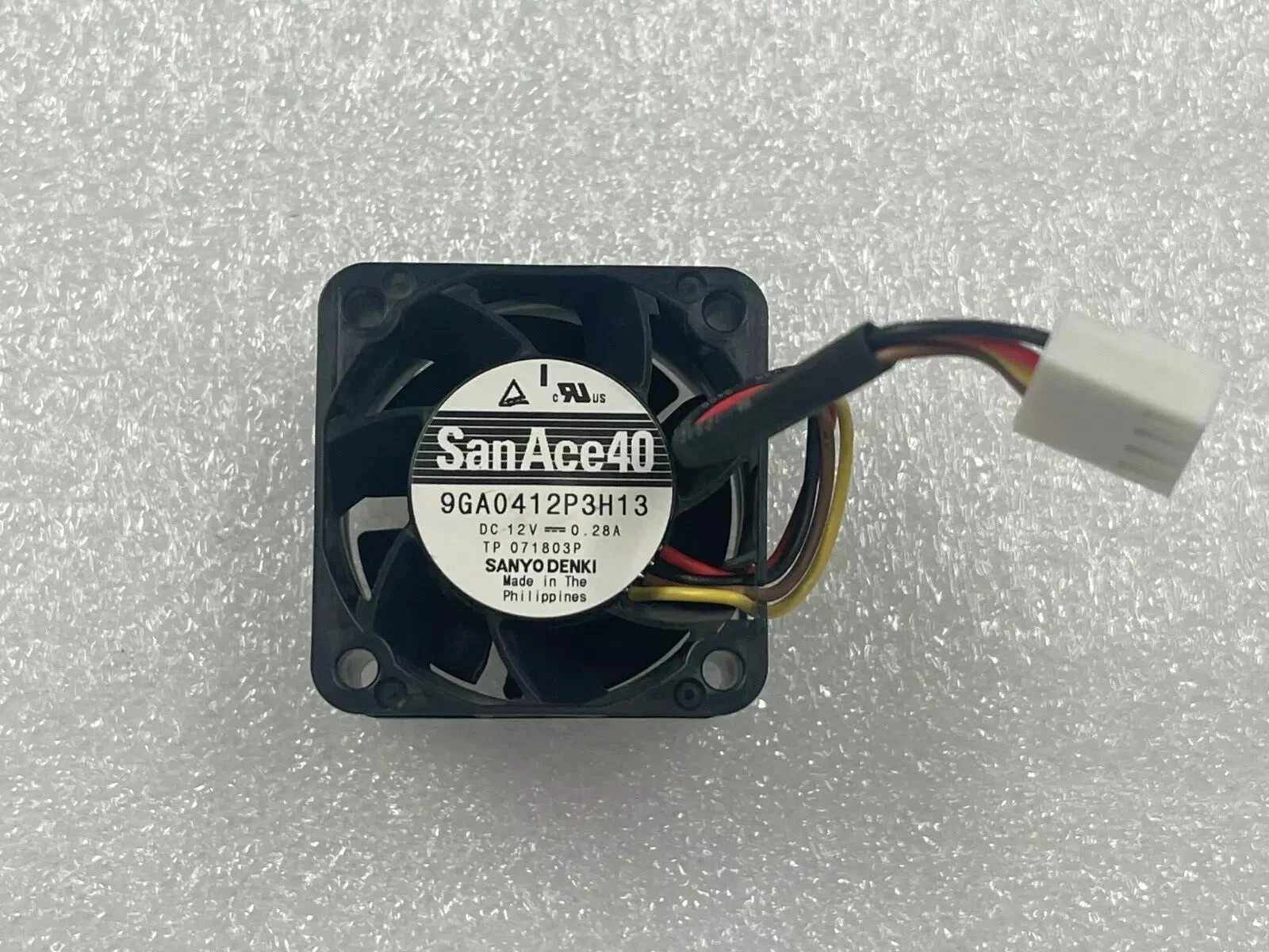 9GA0412P3H13 40X40X28mm 4028 0.28A 12V Dual Ball Bearing High Speed Cooling Fan