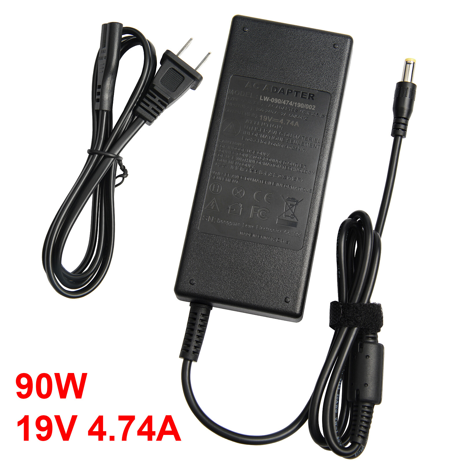 AC Power Adapter Laptops Charger For Toshiba Satellite Encore Excite 45W/65W/90W