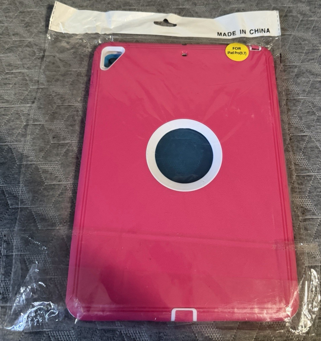Shockproof Protective Shell Case for Apple iPad Pro 9.7 Pink Blue Circle Plastic