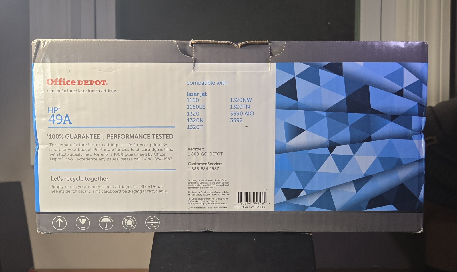 OFFICE DEPOT HP 49A Q5949A BLACK TONER COMPATABLE WITH HP