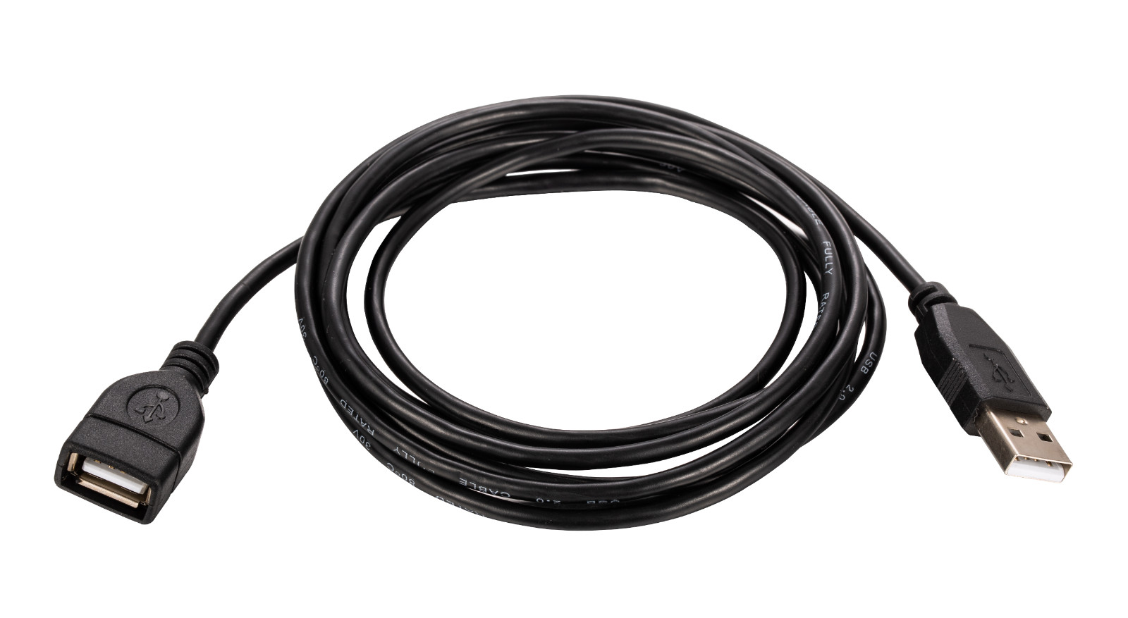 USB Extension Cable 2.0 AM-AF Data Wire Charger EXT Black 3FT – 15FT Multi Lot