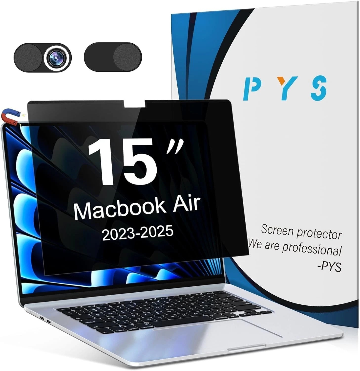 Magnetic Privacy Screen for MacBook Air 15.3 Inch 2025/2024/2023, M4, M3, M2 …
