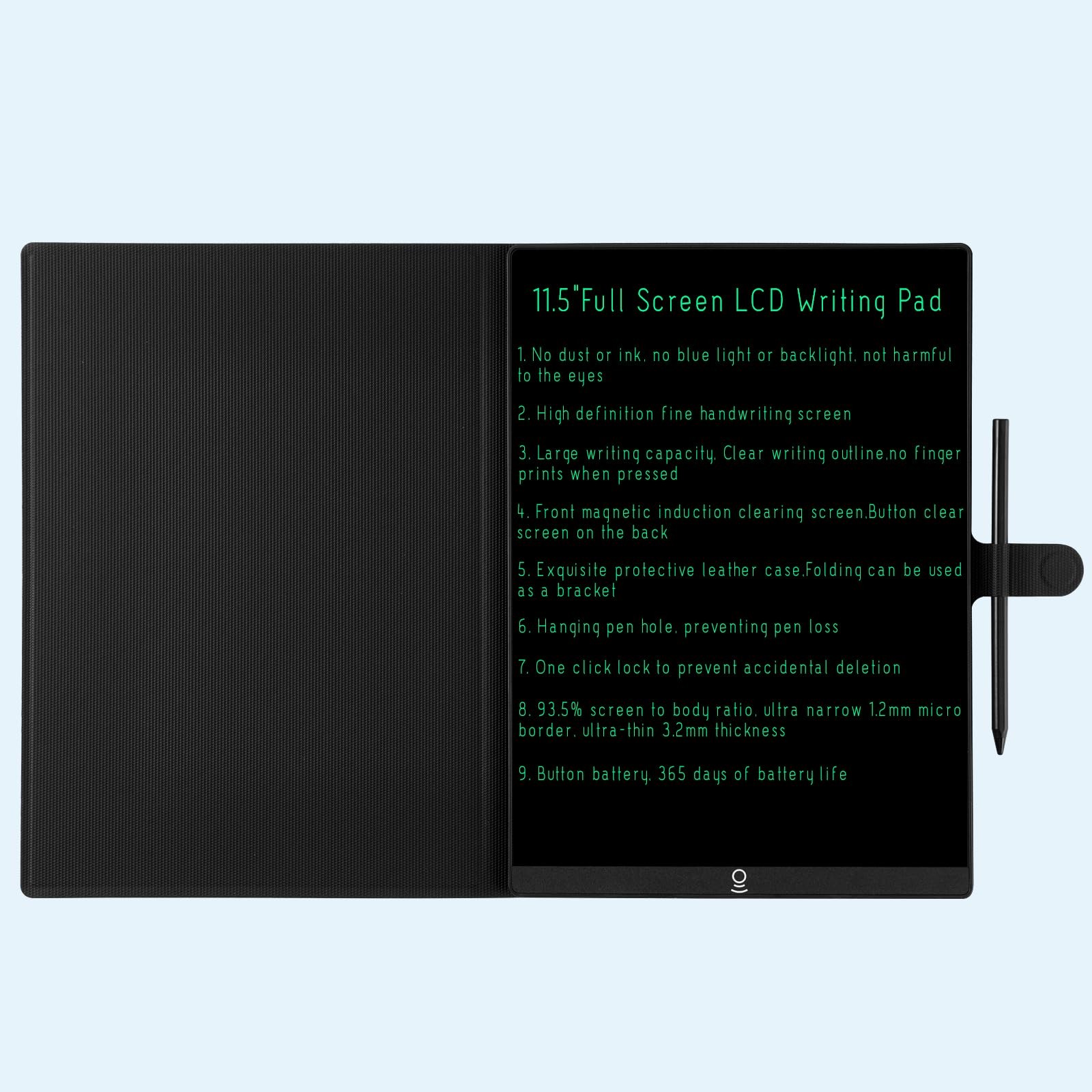 LCD Writing 11.5in Drawing Pad, Reusable Digital Notepad