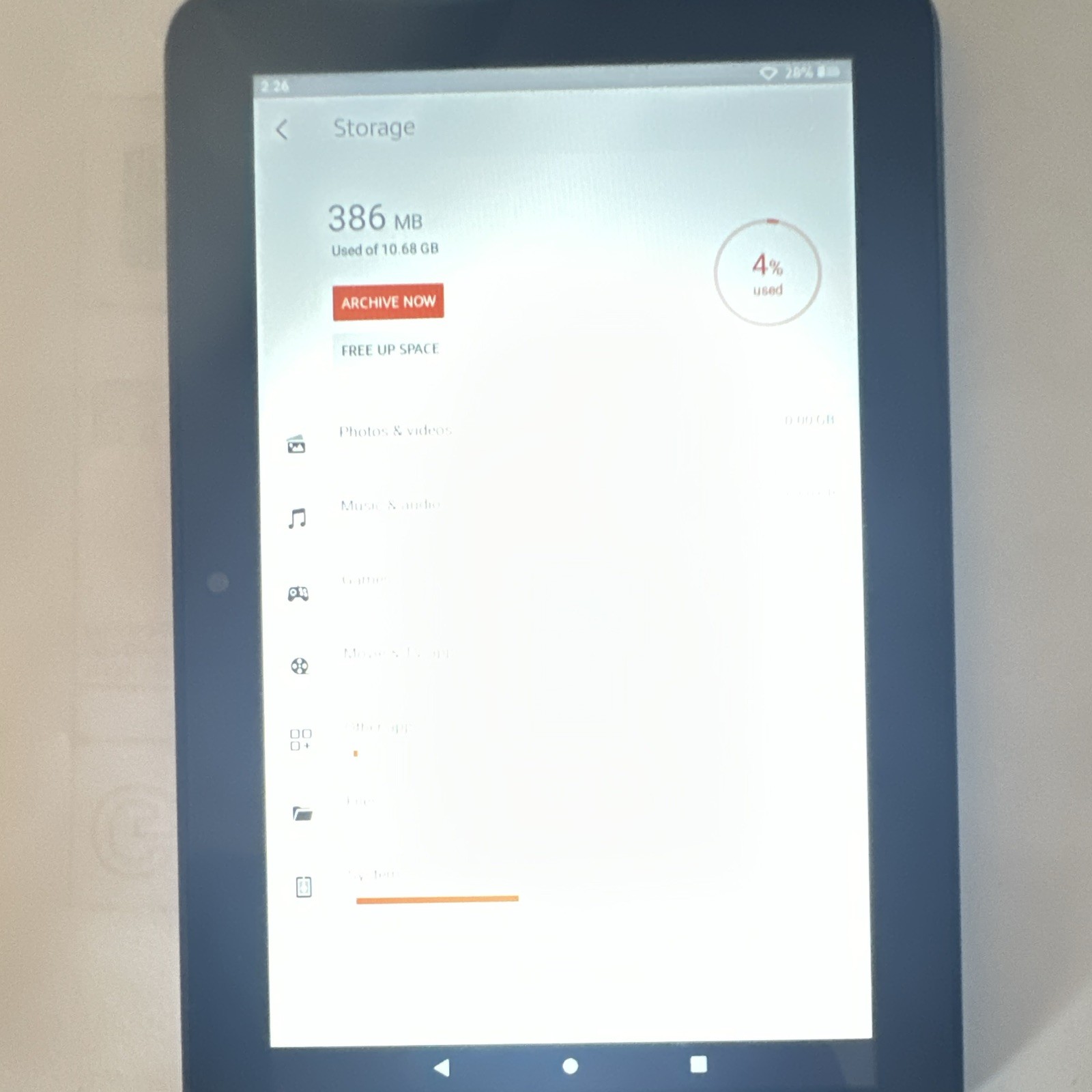 Amazon Fire 7in 16GB Wi‑Fi Tablet Fire OS Black Built-In Front Camera
