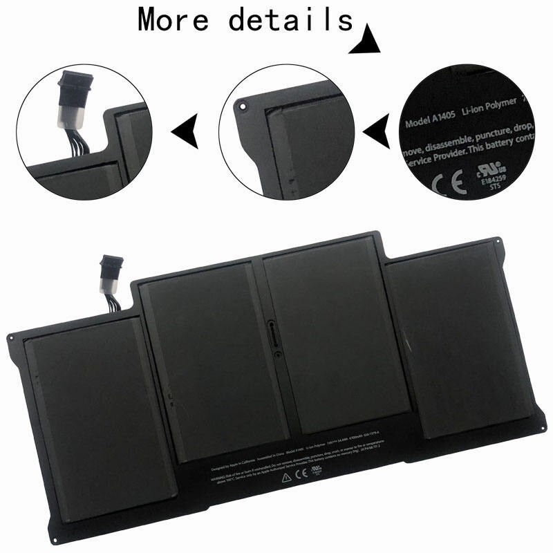 A1466 Battery for Apple MacBook Air 13″ Mid 2012 2013 Early 2014 /15 A1405 A1496