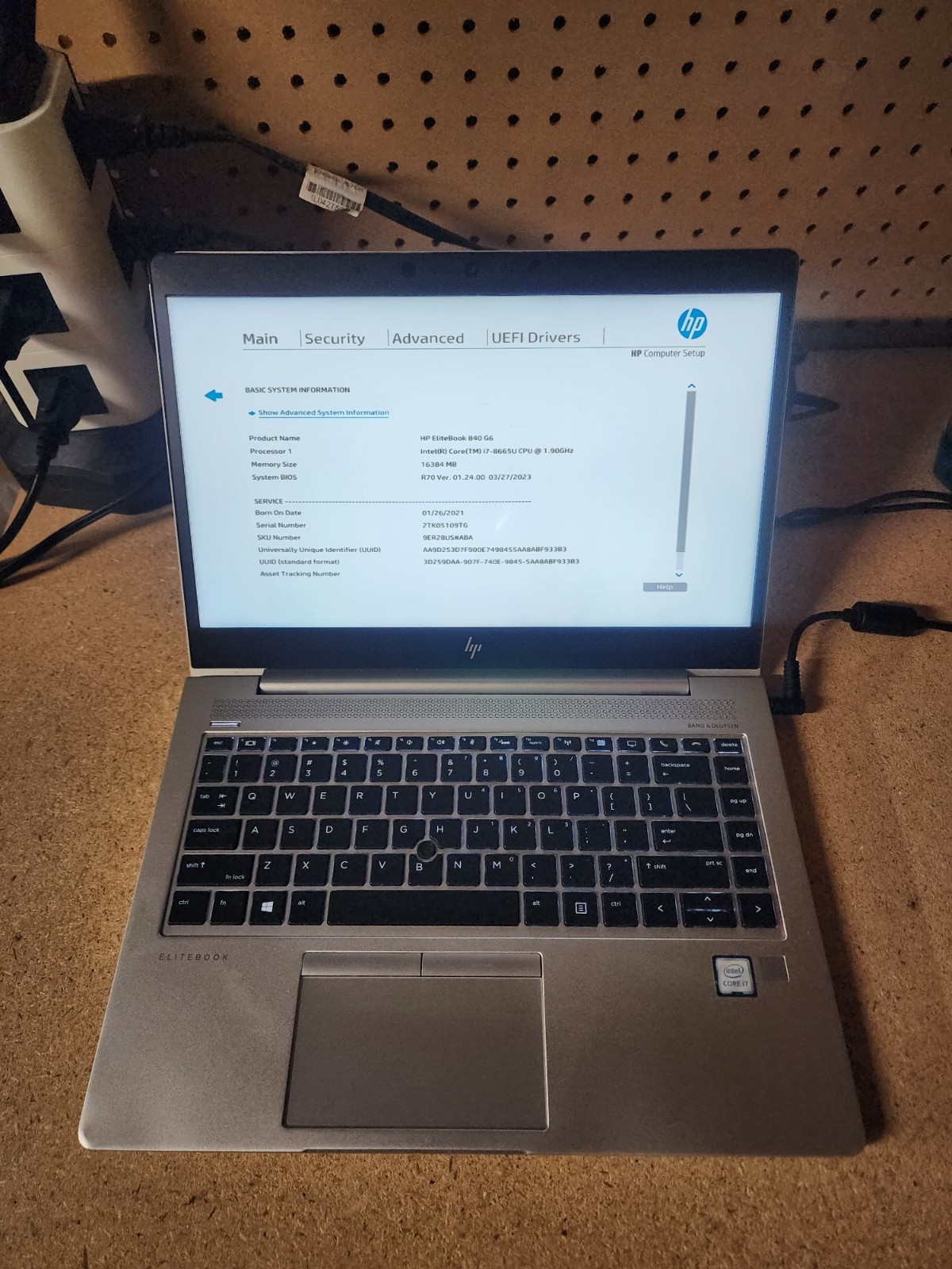 HP Elitebook 840 G6 i7-8665U 1.9GHz 16GB RAM No HDD/OS | Parts / Repair