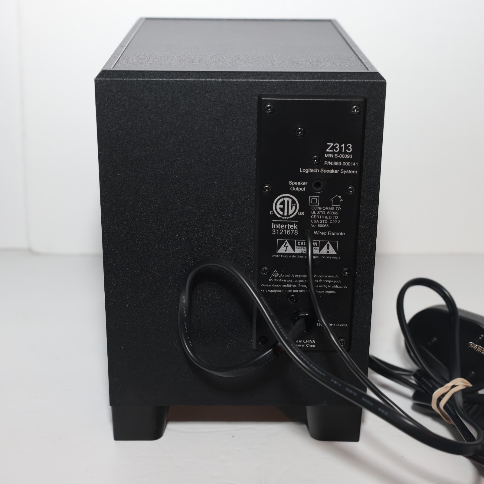Logitech Z313 2.1 Multimedia Speakers Subwoofer & Wired Controller TESTED WORKS