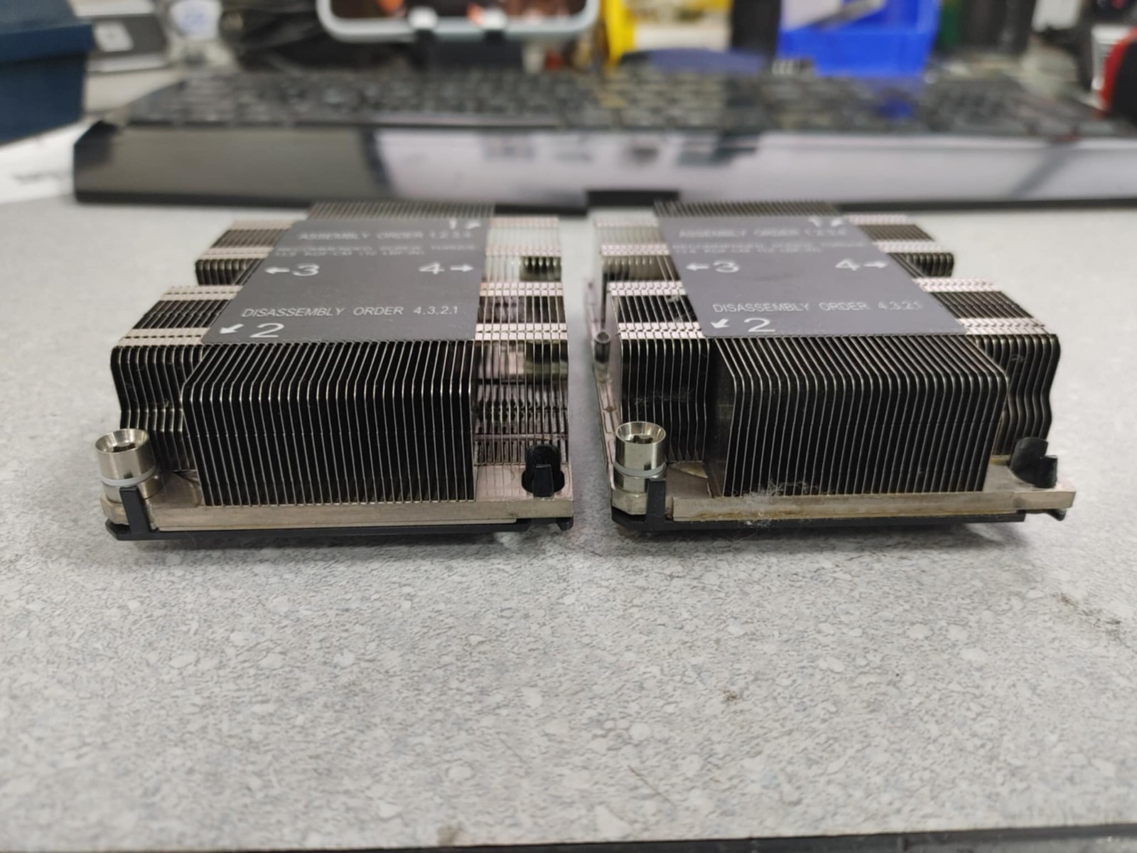 lot of 2 Supermicro SNK-P0067PS LGA3647-0 1U X11 Scalable Passive CPU Heatsink