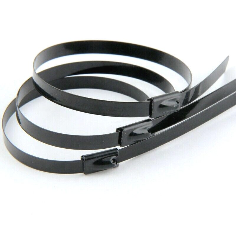 Coated Stainless Steel 4 6 8 10 12 15 18 24 30 36 48 inch Zip Tie Metal LOT