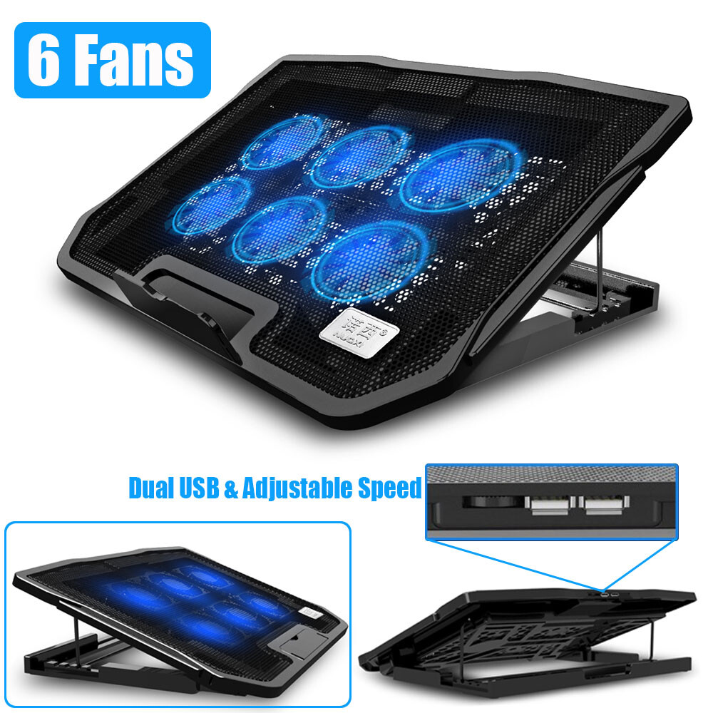 Laptop Cooling Pad Gaming Laptop Cooler Quiet Fans USB Port for 11″-17″ Laptops