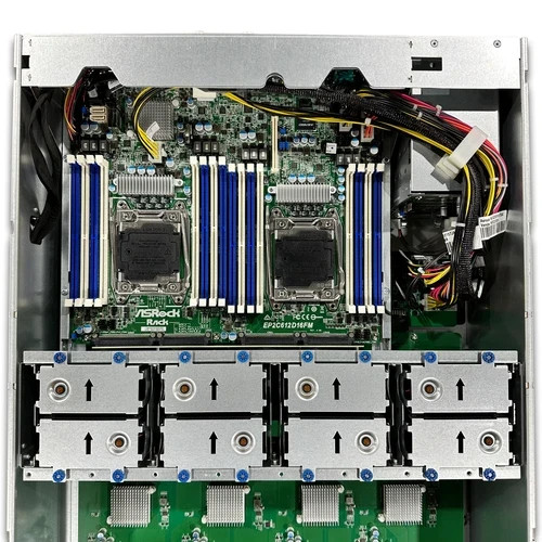 New ASRock GPU Server 8x Tesla P100 128GB VRAM 128GB DDR4 128GB SSD