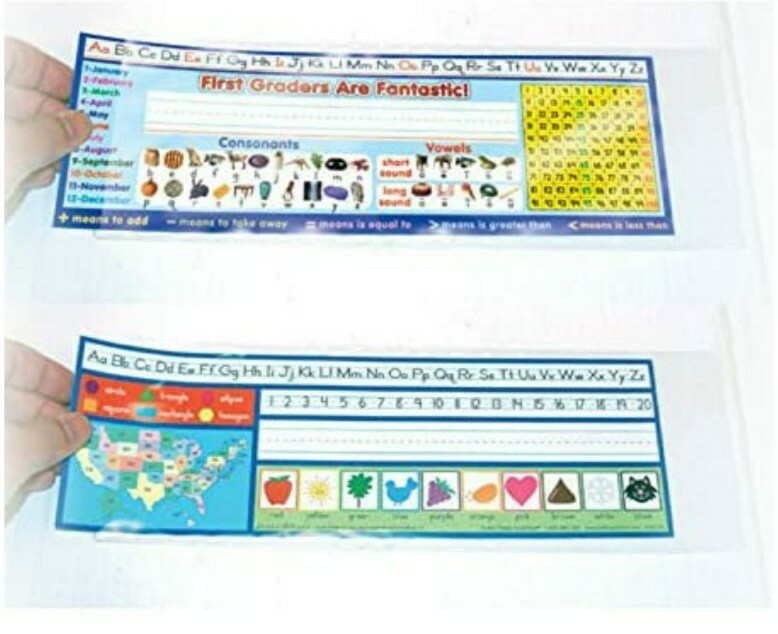Two-Sided Desktop Helper Sleeves 12.625 in x 4.5 in (32 cm x 11 cm) Set of 12