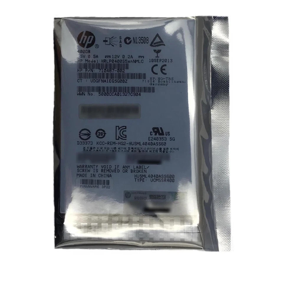 HP 710487-002 400GB SAS SSD 2.5″ 6Gbps Enterprise Server SSD Drive for HP Server
