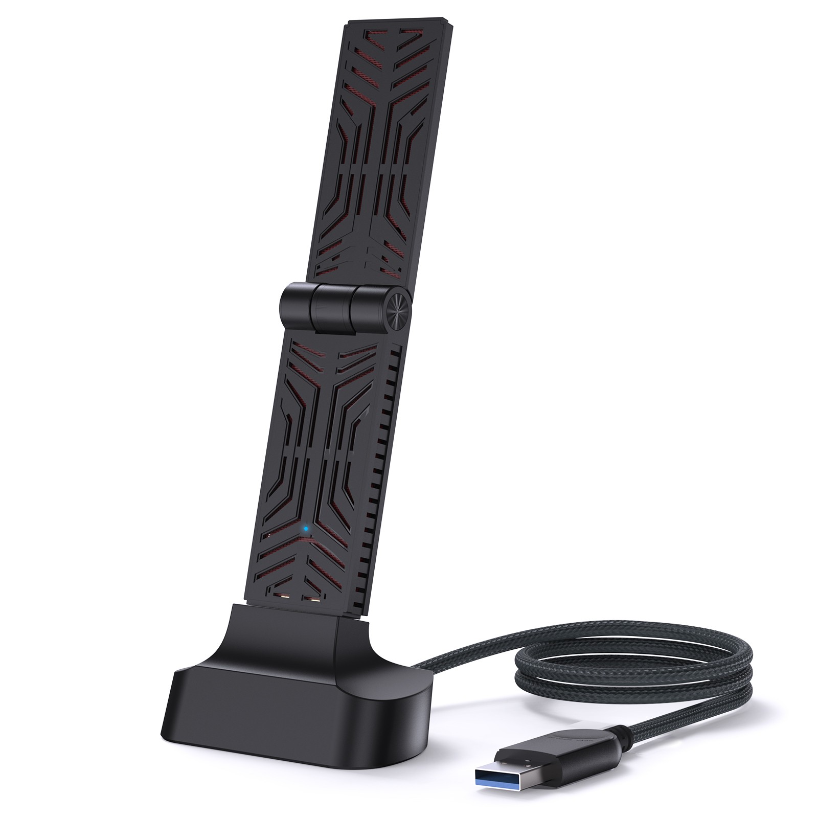 Wi-Fi 7 BE6500 Tri-Band USB 3.0 Wireless Adapter for Desktop PC Up to 6452Mbps