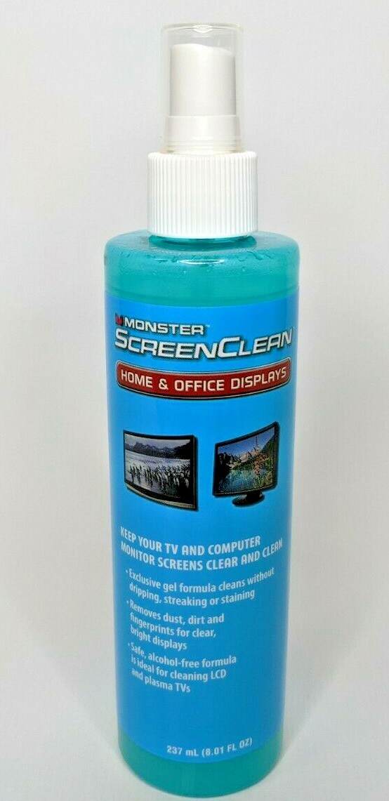 NEW Monster ScreenClean Alcohol Free Liquid Gel Cleaner 237 mL(8.01FL Oz)