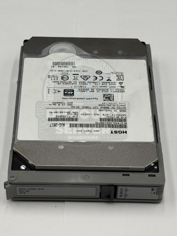 HGST 10TB 7.2K 12G NLSAS 4Kn 3.5in HDD 58-100198-01 HUH721010AL4200 80% – 89%