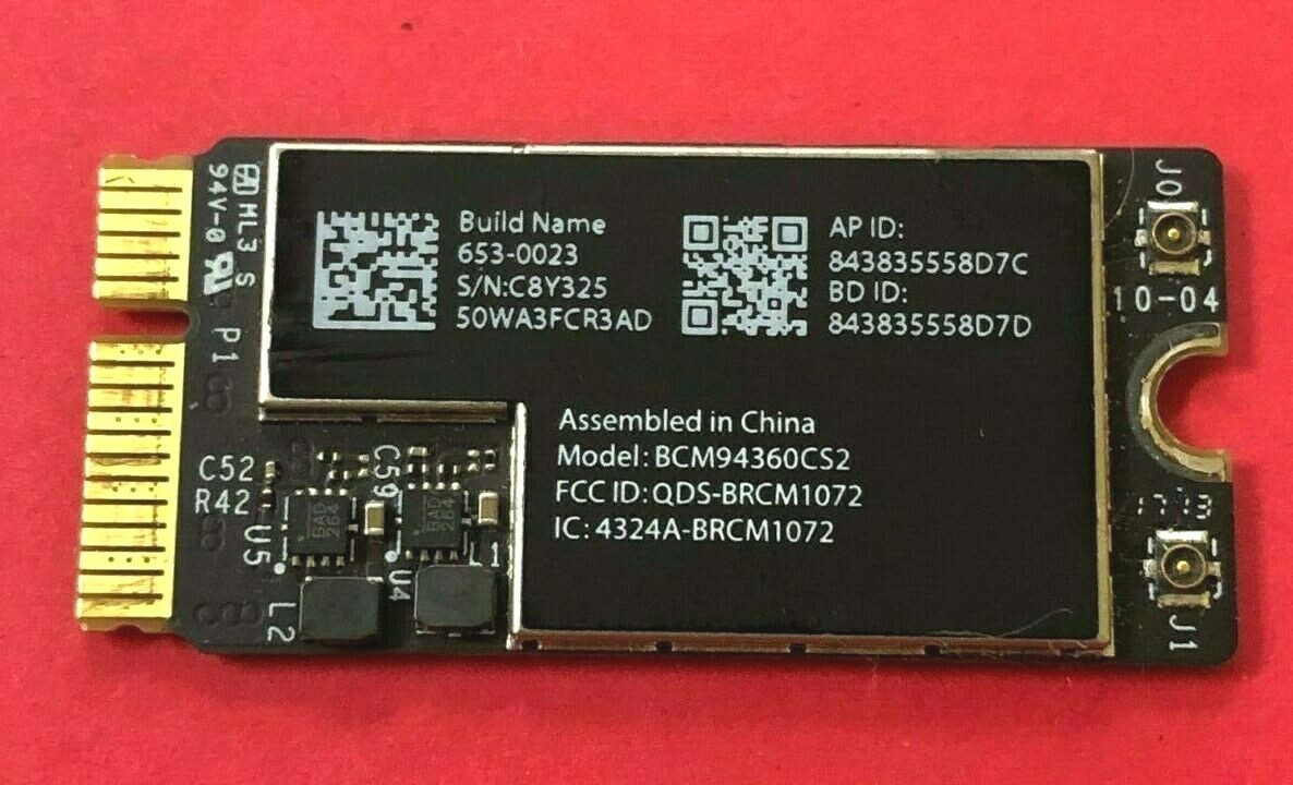 MacBook Air 13″ A1466 A1465 WiFi Bluetooth Air Port Card BCM94360CS2 653-0023