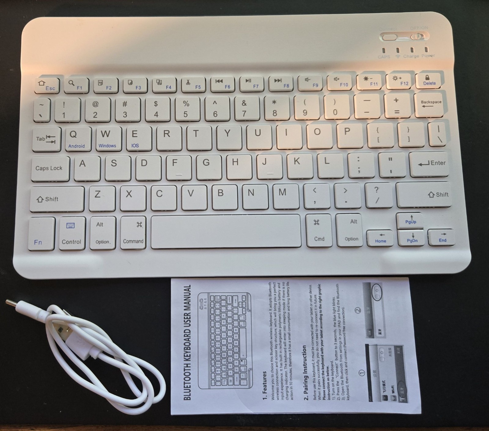 Slim Bluetooth Keyboard For Android Windows IOS Mac