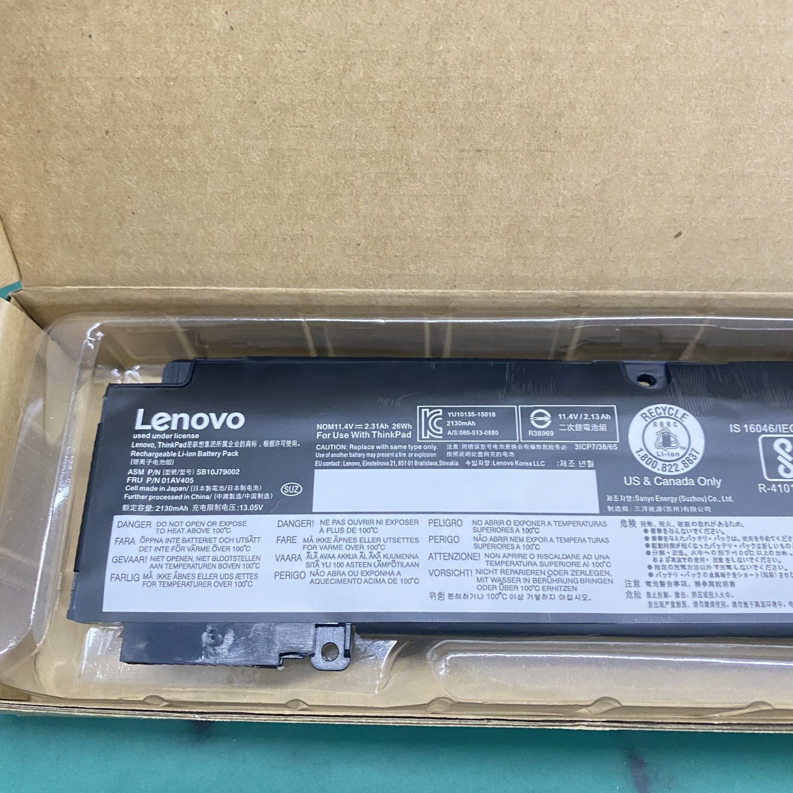 OEM New Battery For Lenovo Thinkpad T460s T470s 01AV405 00HW022 00HW023 00HW024