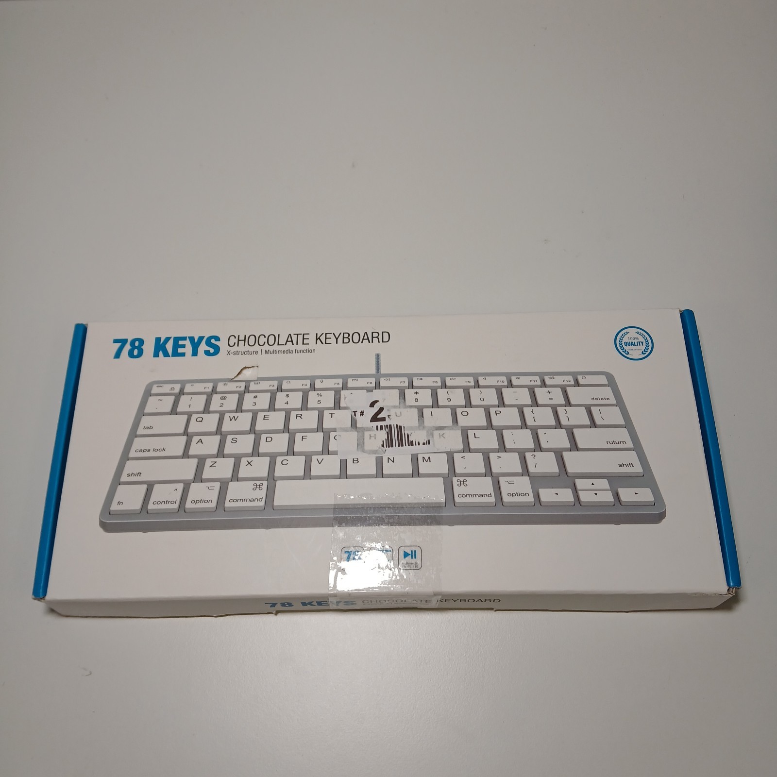 Yorunohoshi 78-Key Wired Apple Keyboard – Chocolate Scissor Keys, USB-A & USB-C