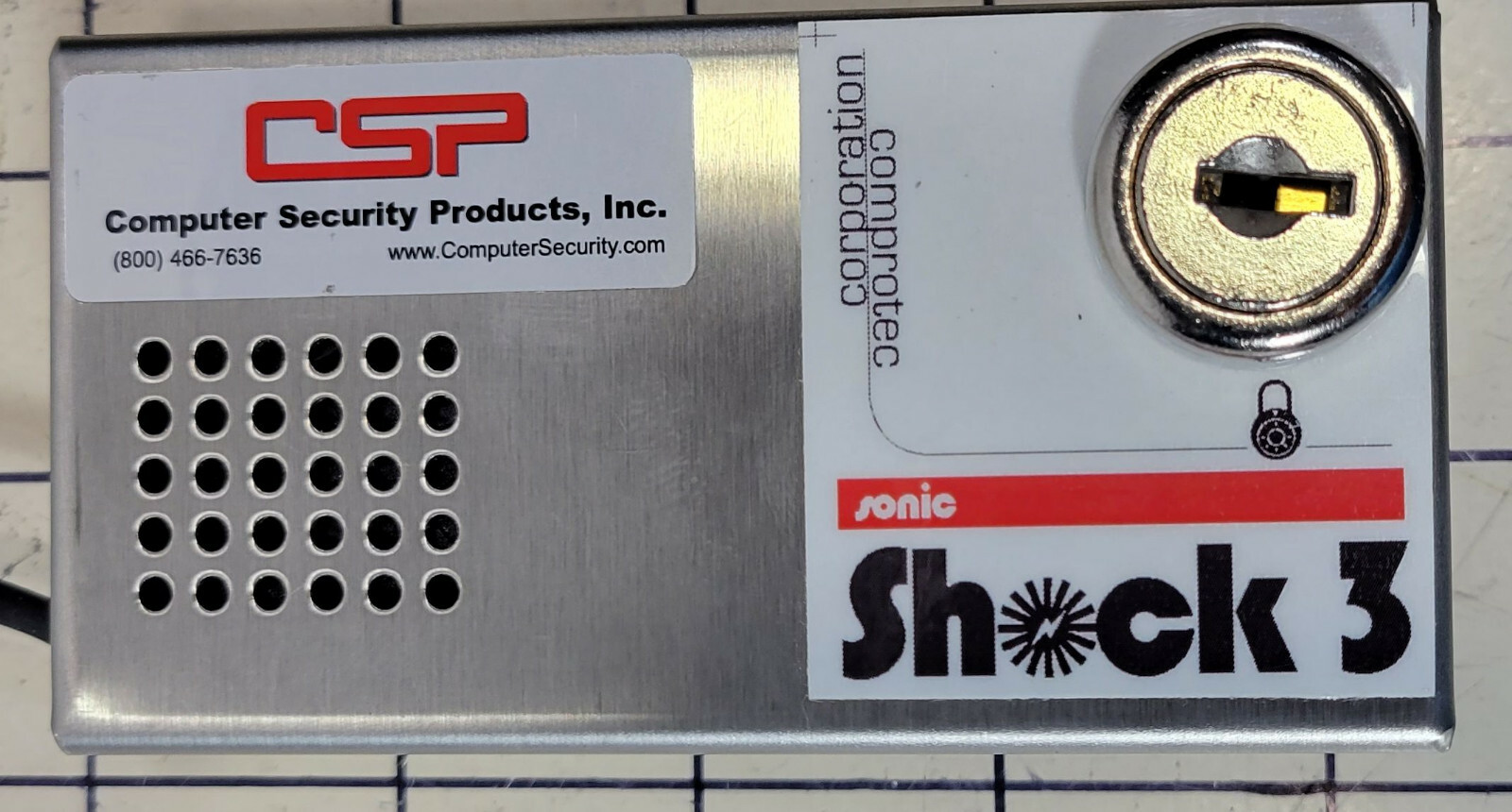 SONIC SHOCK 3 ANTI THEFT ELECTRONIC ALARM (9V battery and GLUE are not included)