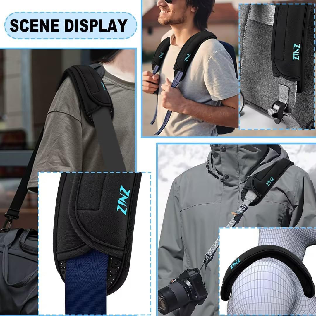 2-Pack Universal Shoulder Pad with Ultra Thick Cushion for Bag Luggage Bag Cross