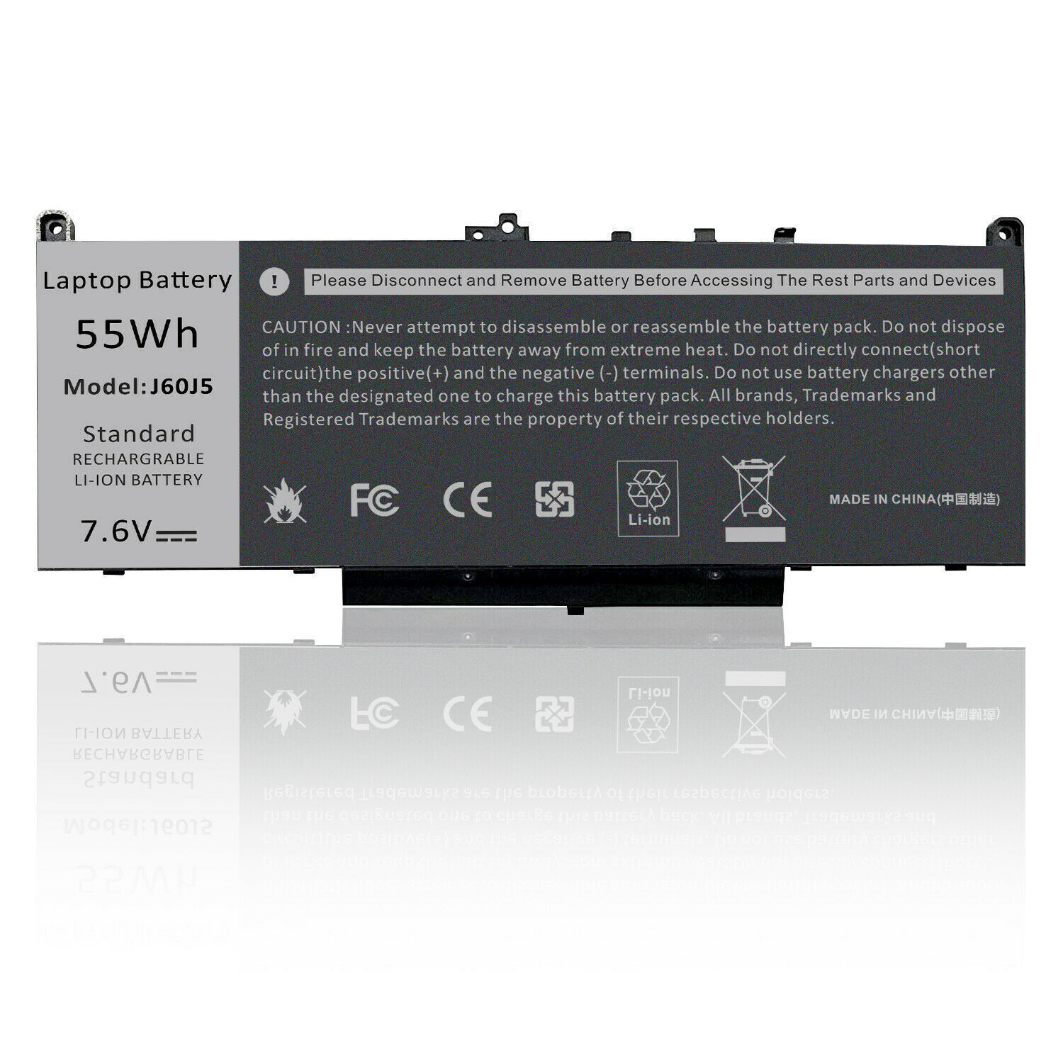 E7470 E7270 Battery for Dell Latitude E7470 E7270 7470 7270 J60J5 7.6V-55Wh